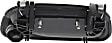 Tailgate Handle, Black Plastic Without Camera Hole With Key Hole