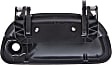 Tailgate Handle, Black Plastic Without Camera Hole With Key Hole