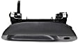 Tailgate Handle, Black Plastic Without Camera Hole With Key Hole