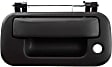 Tailgate Handle, Textured Black, For Models Without Rear View Camera