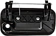 Tailgate Handle, Textured Black, For Models Without Rear View Camera