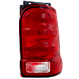 Passenger Side Tail Light, without Bulb, Halogen, Clear and Red Lens, Sport Model