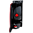 Passenger Side Tail Light, without Bulb, Halogen, Clear and Red Lens, Sport Model