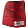 Driver Side Tail Light, without Bulb, Halogen, Clear and Red Lens