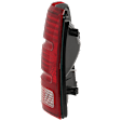 Driver Side Tail Light, without Bulb, Halogen, Clear and Red Lens