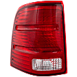 Driver Side Tail Light, without Bulb, Halogen, Clear and Red Lens, CAPA CERTIFIED