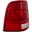 Driver Side Tail Light, without Bulb, Halogen, Clear and Red Lens, CAPA CERTIFIED