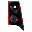 2001-2005 Ford Explorer Sport Trac - Driver Side Tail Light, without Bulb, Halogen, Clear and Red Lens, 6 Cyl., 4.0L Engine