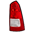 2000-2003 Ford Focus - Passenger Side Tail Light, without Bulb, Halogen, Clear and Red Lens, Wagon