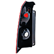 2000-2003 Ford Focus - Passenger Side Tail Light, without Bulb, Halogen, Clear and Red Lens, Wagon