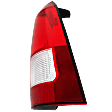 2000-2003 Ford Focus - Passenger Side Tail Light, without Bulb, Halogen, Clear and Red Lens, Wagon