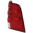 Passenger Side Tail Light, without Bulb, Halogen, Clear and Red Lens
