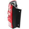 Driver Side Tail Light, without Bulb, Halogen, Clear and Red Lens, CAPA CERTIFIED