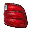 Passenger Side Tail Light, without Bulb, Halogen, Red Lens, Except Lightning Models