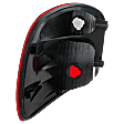 Passenger Side Tail Light, without Bulb, Halogen, Red Lens, Except Lightning Models