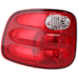 Driver Side Tail Light, without Bulb, Halogen, Red Lens, Except Lightning Models
