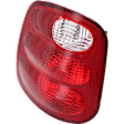 Driver Side Tail Light, without Bulb, Halogen, Red Lens, Except Lightning Models