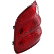 Driver Side Tail Light, without Bulb, Halogen, Red Lens, Except Lightning Models