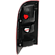 Passenger Side Tail Light, without Bulb, Halogen, Clear and Red Lens, Styleside, New Body Style, Production Date To August 8, 2005, Except H-Davidson Model