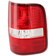 Passenger Side Tail Light, without Bulb, Halogen, Clear and Red Lens, Styleside, New Body Style, Production Date To August 8, 2005, Except H-Davidson Model, CAPA Certified