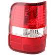 Driver Side Tail Light, without Bulb, Halogen, Clear and Red Lens, Styleside, New Body Style, Production Date To August 8 2005, Except H-Davidson Model, CAPA Certified