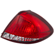 Passenger Side Tail Light, without Bulb, Halogen, Clear and Red Lens, Sedan, CAPA CERTIFIED