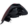 Driver Side Tail Light, without Bulb, Halogen, Clear and Red Lens, Sedan