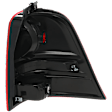 Driver Side Tail Light, without Bulb, Halogen, Clear and Red Lens