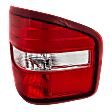Passenger Side Tail Light, without Bulb, Halogen, Clear and Red Lens, Stepside (Flareside), New Body Style, CAPA CERTIFIED