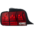 Driver Side Tail Light, without Bulb, Halogen, Clear and Red Lens
