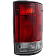 Passenger Side Tail Light, with Bulb, Halogen, Clear and Red Lens