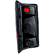 Passenger Side Tail Light, with Bulb, Halogen, Clear and Red Lens