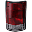 Driver Side Tail Light, with Bulb, Halogen, Clear and Red Lens, CAPA CERTIFIED
