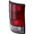 Driver Side Tail Light, with Bulb, Halogen, Clear and Red Lens, CAPA CERTIFIED