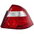 Passenger Side Tail Light, without Bulb, Halogen, Clear and Red Lens, 6 Cyl., 3.0L Engine