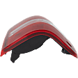 Passenger Side Tail Light, without Bulb, Halogen, Clear and Red Lens, CAPA CERTIFIED