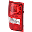 Driver Side Tail Light, without Bulb, Halogen, Clear and Red Lens