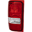 Driver Side Tail Light, without Bulb, Halogen, Clear and Red Lens, CAPA CERTIFIED