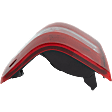 Driver Side Tail Light, without Bulb, Halogen, Clear and Red Lens, CAPA CERTIFIED