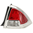 2008 Ford Fusion SE - Passenger Side Halogen Tail Light, Without bulb(s), OE Replacement