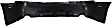 Rear Primed Bumper Cover, GT/GT Bullitt/Mach 1/SVT Cobra Models, 8 Cyl., 4.6L Engine, With Side Marker Holes, Without Parking Aid Sensor Holes