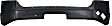 Rear Primed Bumper Cover, NBX/XLT Model, With Step Pad Provision, Without Parking Aid Sensor Holes