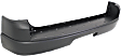 Rear Primed Bumper Cover, With Step Pad Provision, Without Parking Aid Sensor Holes, CAPA Certified