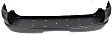 Rear Primed Bumper Cover, With Step Pad Provision, Without Parking Aid Sensor Holes, CAPA Certified