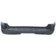 Rear Primed Bumper Cover, XLT Model, For Models Without Appearance Package, With Step Pad Provision, Without Parking Aid Sensor Holes