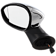 2016 Fiat 500 E - Driver Side Mirror,  Type 1, Power Adjust, Heated, Chrome, Manual Folding, No Signal Light, With Blind Spot Glass, No Memory, No Puddle Light, No Auto-Dimming, Hatchback