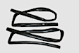 KD1008 Driver and Passenger Side Weatherstrip Kit, Set of 2