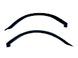 KD3056 Direct Fit Roof Weatherstrip Seal, Set of 2