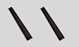 KD4033 Door Sill Protector - Black, Direct Fit, Set of 2