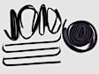 KF1004-10 Driver and Passenger Side Weatherstrip Kit, Set of 10
